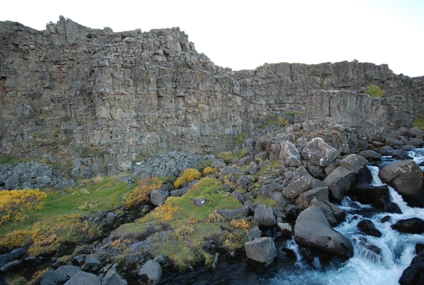The Mid Atlantic Ridge runs right across Iceland, this photo is taken inside it. Photo: Ronald Toppe