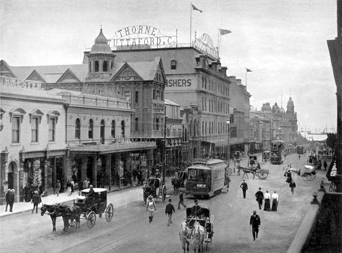 Adderley Street i 1897. Foto: Wikimedia Commons