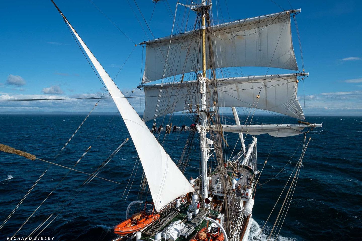 sailing ship at sea