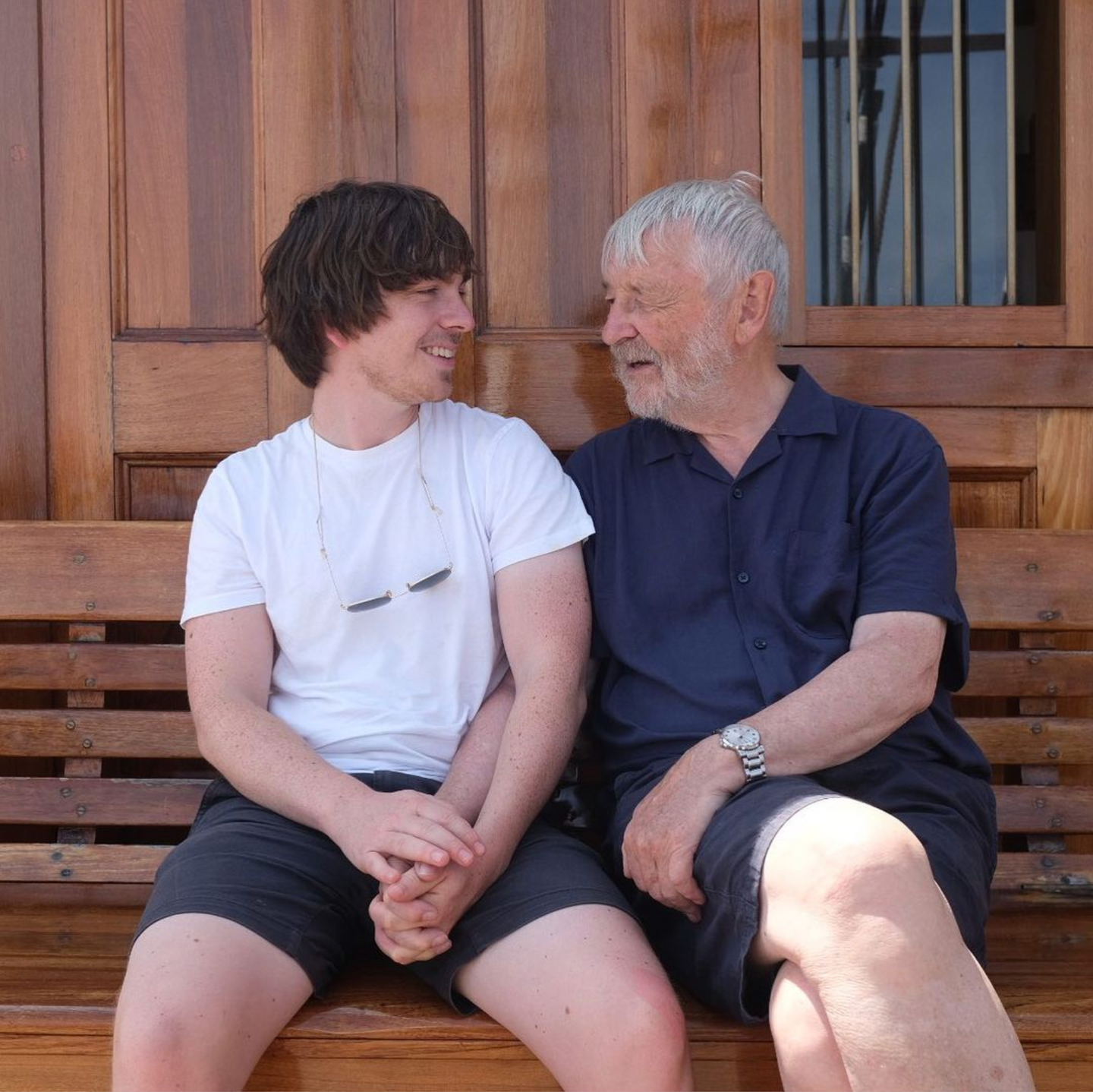 Gorm and grandpa Egon. Photo: Isak Okkenhaug