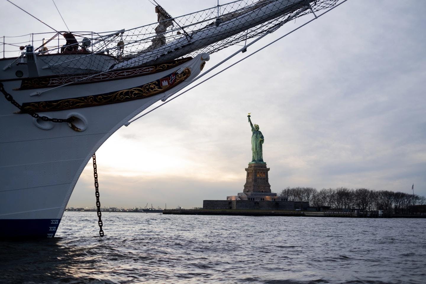 Anchored in New York. Photo: Hanna Thevik