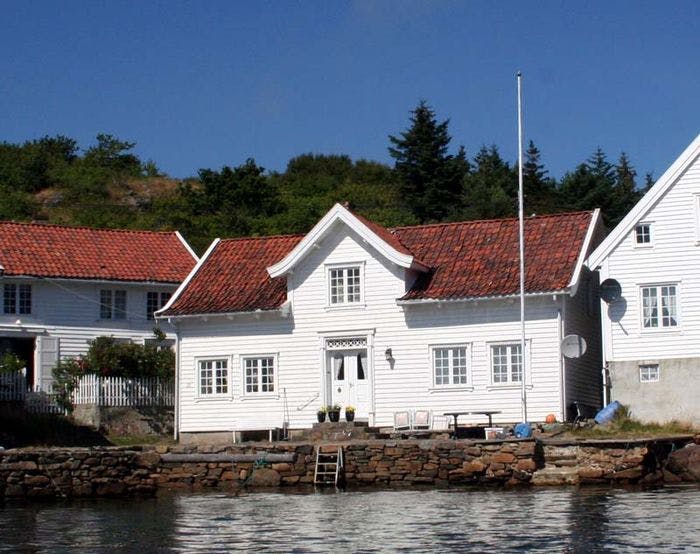 Huset i Loshamn der Jonas Jonassen vokste opp. Foto: loshavnsidene.net