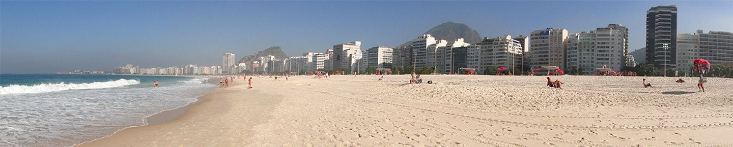Copacabana-stranden ligger ut mot Atlanterhavet. Foto: Adam Jones
