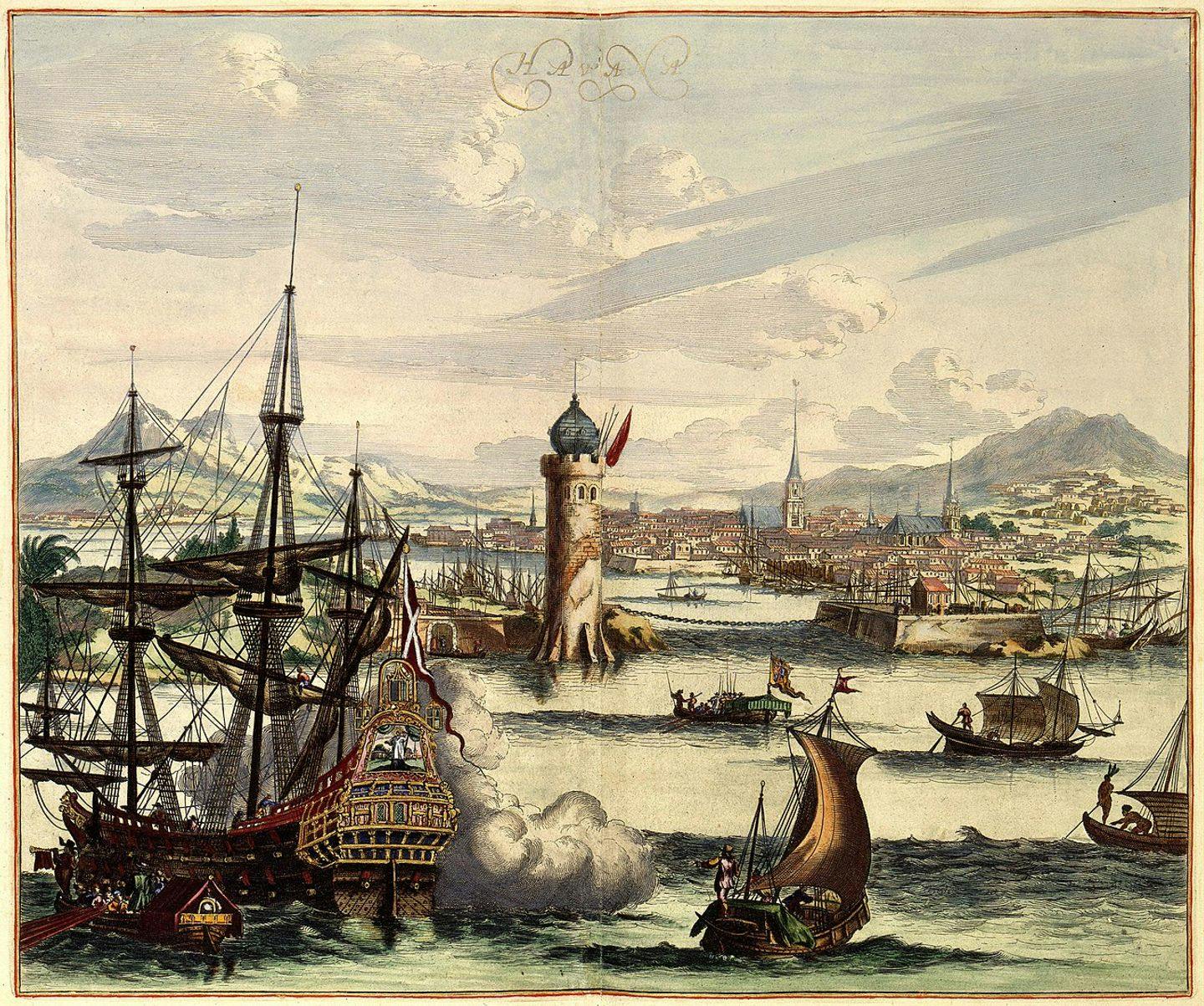 Havana på 1700-tallet Illustrasjon: Beudeker Collection